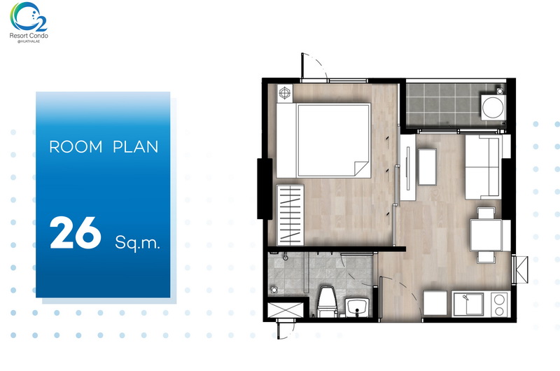 รูปภาพ โอทู รีสอร์ท คอนโด @หัวทะเล (O2 Resort Condo @Huathalae)