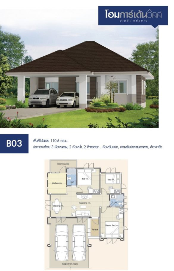 รูปภาพ โฮมการ์เด้นวิลล์ ซอยอภิบาล ตาลคู่ (Home Garden Ville Soi Apiban Talkoo)