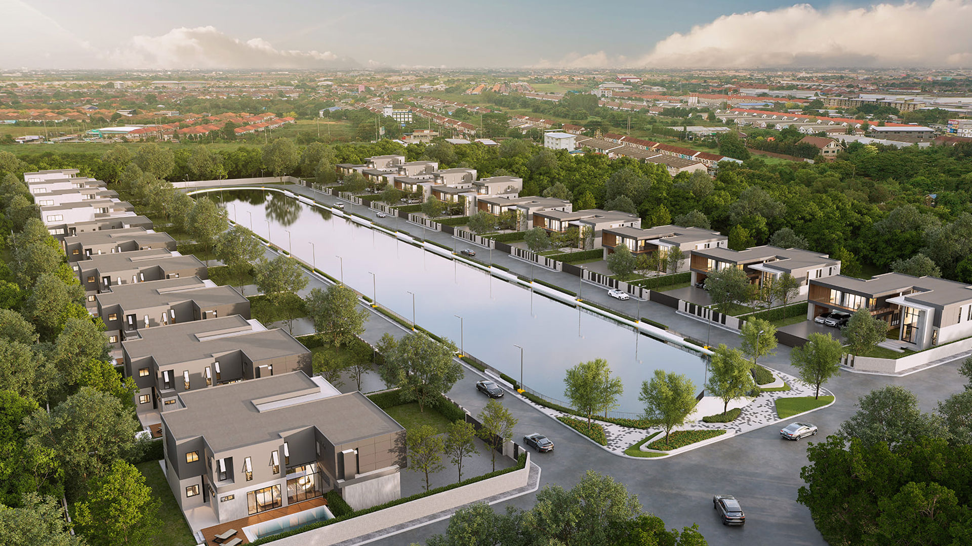 รูปภาพ บ้านบุญยกร พรีเมียม เลค พาร์ค (Baan Boonyakorn Lake Park Rangsit-Klong 6)