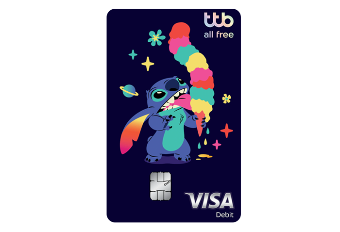 รูปภาพ บัตรเดบิต ทีทีบี ออลล์ฟรี ดิสนีย์ (ttb all free Disney Debit Cards)-ธนาคารทหารไทยธนชาต (TTB)