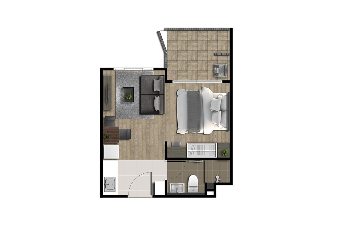 รูปภาพ ดีคอนโด บลิซ ศรีราชา (dcondo Bliss Sriracha)