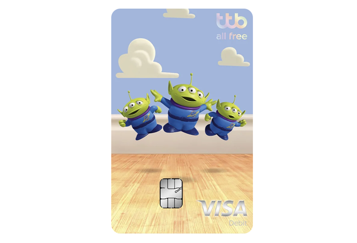 รูปภาพ บัตรเดบิต ทีทีบี ออลล์ฟรี ดิสนีย์ (ttb all free Disney Debit Cards)-ธนาคารทหารไทยธนชาต (TTB)