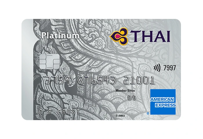 รูปภาพ บัตรเครดิตแพลทินัม การบินไทย อเมริกัน เอ็กซ์เพรส (THAI American Express Platinum Credit Card)-อเมริกัน เอ็กซ์เพรส (AMEX)