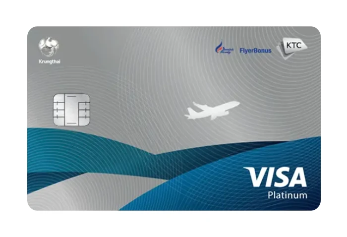 รูปภาพ บัตรเครดิต KTC - BANGKOK AIRWAYS VISA PLATINUM-บัตรกรุงไทย (KTC)