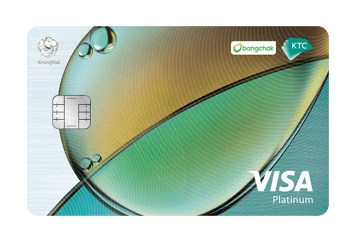รูปภาพ บัตรเครดิต KTC - BANGCHAK VISA PLATINUM-บัตรกรุงไทย (KTC)