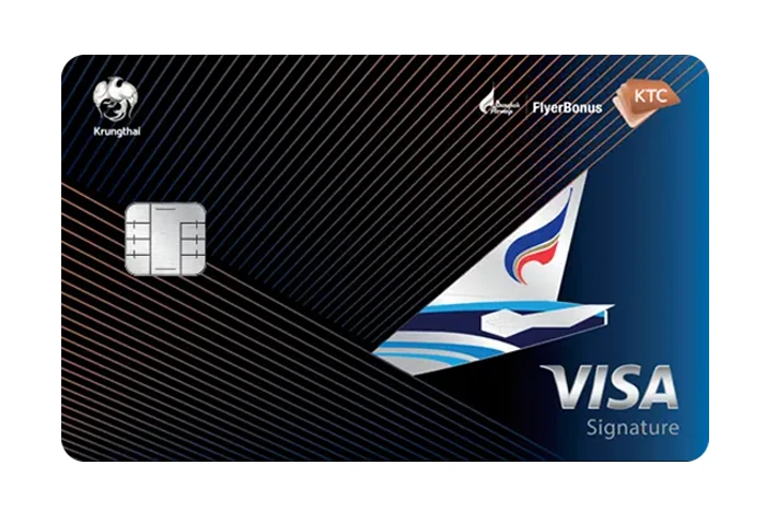 รูปภาพ บัตรเครดิต KTC - BANGKOK AIRWAYS VISA SIGNATURE-บัตรกรุงไทย (KTC)
