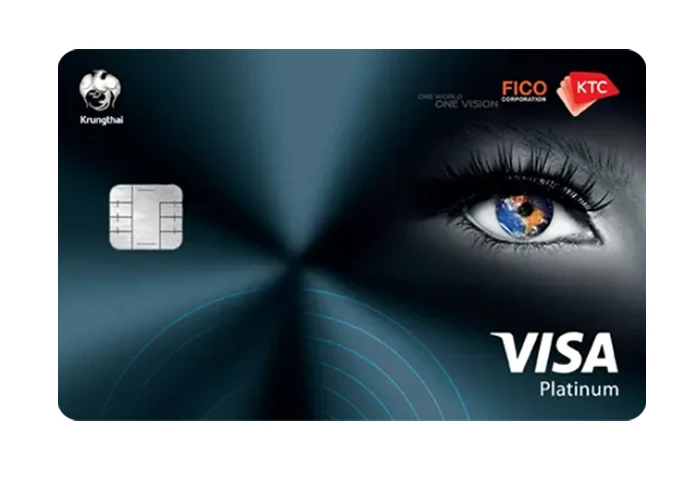 รูปภาพ บัตรเครดิต KTC - FICO VISA PLATINUM-บัตรกรุงไทย (KTC)