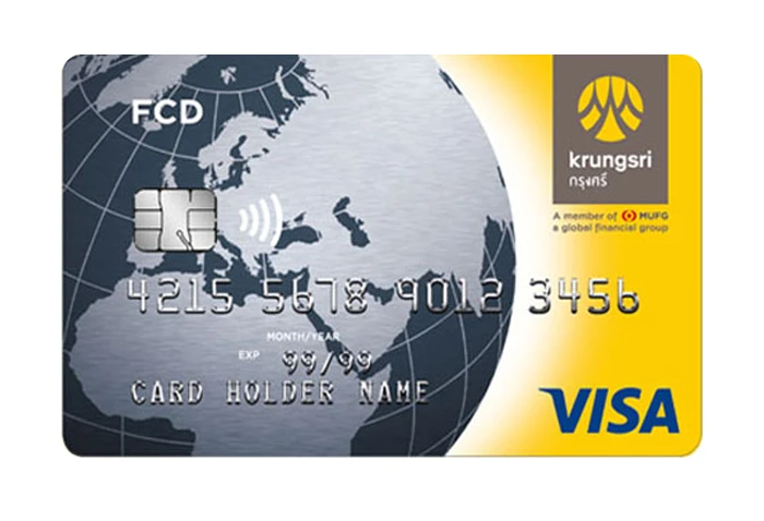 รูปภาพ บัตรกรุงศรี เดบิต FCD (Krungsri Debit Card FCD)-ธนาคารกรุงศรี (BAY)