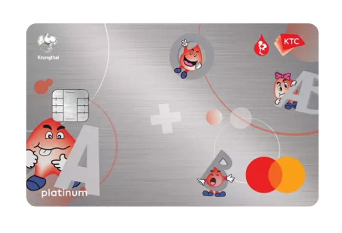 รูปภาพ บัตรเครดิต KTC - THAI RED CROSS NATIONAL BLOOD CENTRE PLATINUM MASTERCARD-บัตรกรุงไทย (KTC)