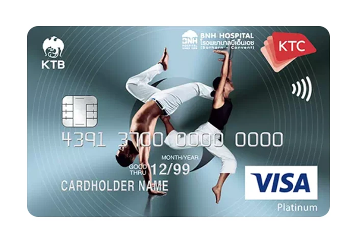 รูปภาพ บัตรเครดิต KTC - BNH HOSPITAL VISA PLATINUM-บัตรกรุงไทย (KTC)