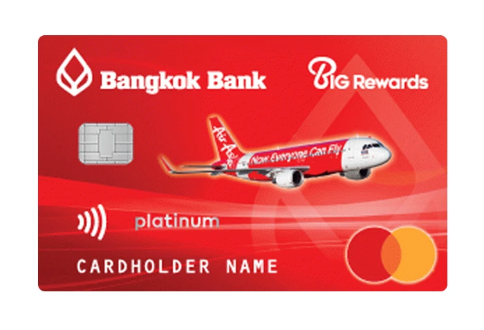 รูปภาพ บัตรเครดิตแอร์เอเชีย ธนาคารกรุงเทพ (Bangkok Bank AirAsia Credit Card)-ธนาคารกรุงเทพ (BBL)