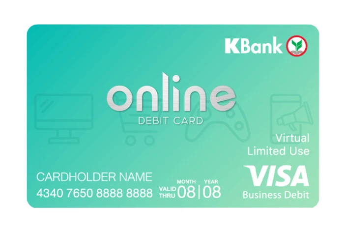 รูปภาพ บัตรเดบิตออนไลน์กสิกรไทย-ธนาคารกสิกรไทย (KBANK)