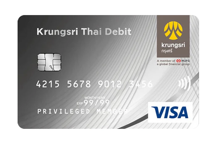 รูปภาพ บัตรเดบิต Krungsri Thai Debit-ธนาคารกรุงศรี (BAY)