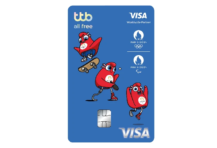 รูปภาพ บัตรเดบิตวีซ่า ttb all free Olympic Games Paris 2024-ธนาคารทหารไทยธนชาต (TTB)