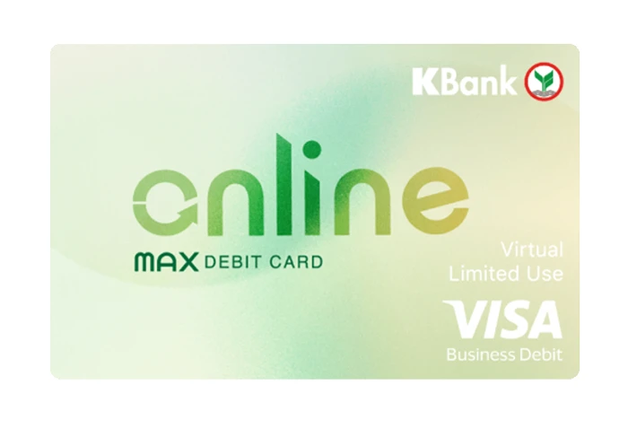 รูปภาพ บัตรเดบิต K Online Max-ธนาคารกสิกรไทย (KBANK)