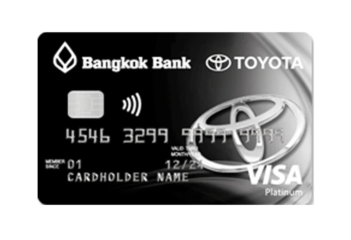 รูปภาพ บัตรเครดิตวีซ่าแพลทินัม โตโยต้า ธนาคารกรุงเทพ (Bangkok Bank Visa Platinum Toyota Credit Card)-ธนาคารกรุงเทพ (BBL)
