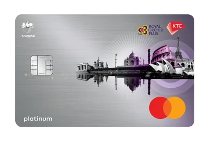 รูปภาพ บัตรเครดิต KTC - ROYAL ORCHID PLUS PLATINUM MASTERCARD บัตรกรุงไทย (KTC)