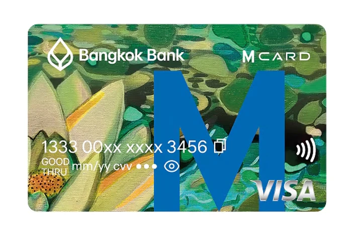 รูปภาพ บัตรเดบิตดิจิทัล Bangkok Bank M Visa-ธนาคารกรุงเทพ (BBL)