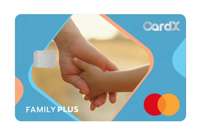 รูปภาพ บัตรเครดิตคาร์ด เอ็กซ์ แฟมิลี่ พลัส (CardX FAMILY PLUS Credit Card)-บริษัท คาร์ด เอกซ์ จำกัด