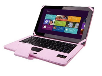 PU Leather Bluetooth Keyboard Touchpad